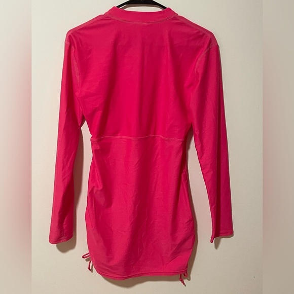 HOT PINK Beach Cover-Up Women’s L; fits like a SMALL - Picture 4 of 8